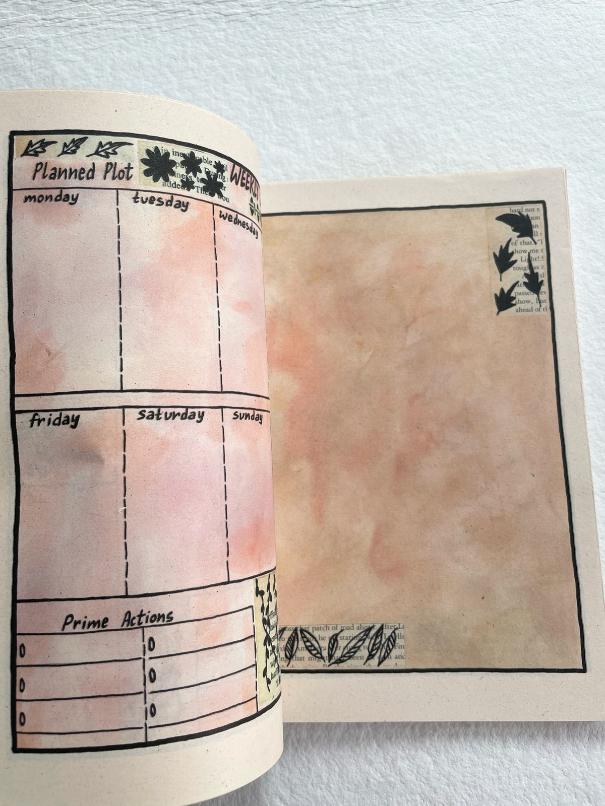 Undated Weekly Planner - Printed