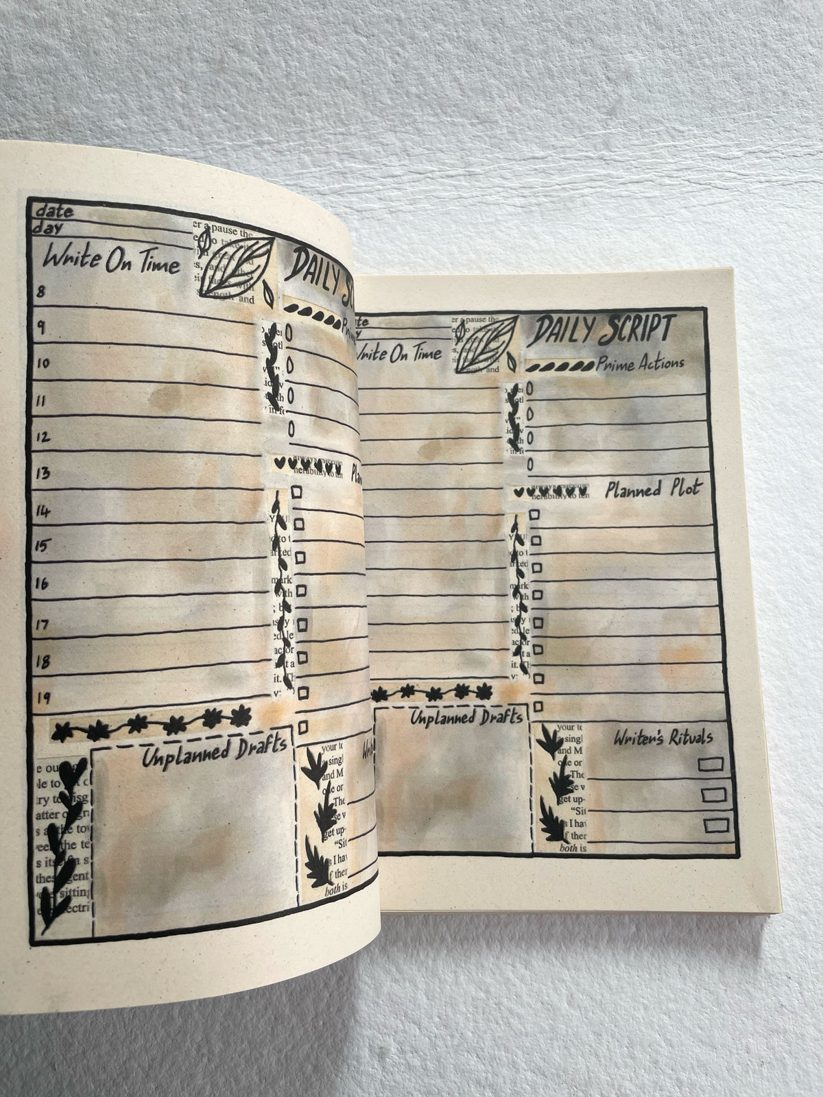 Undated Daily Planner - Printed