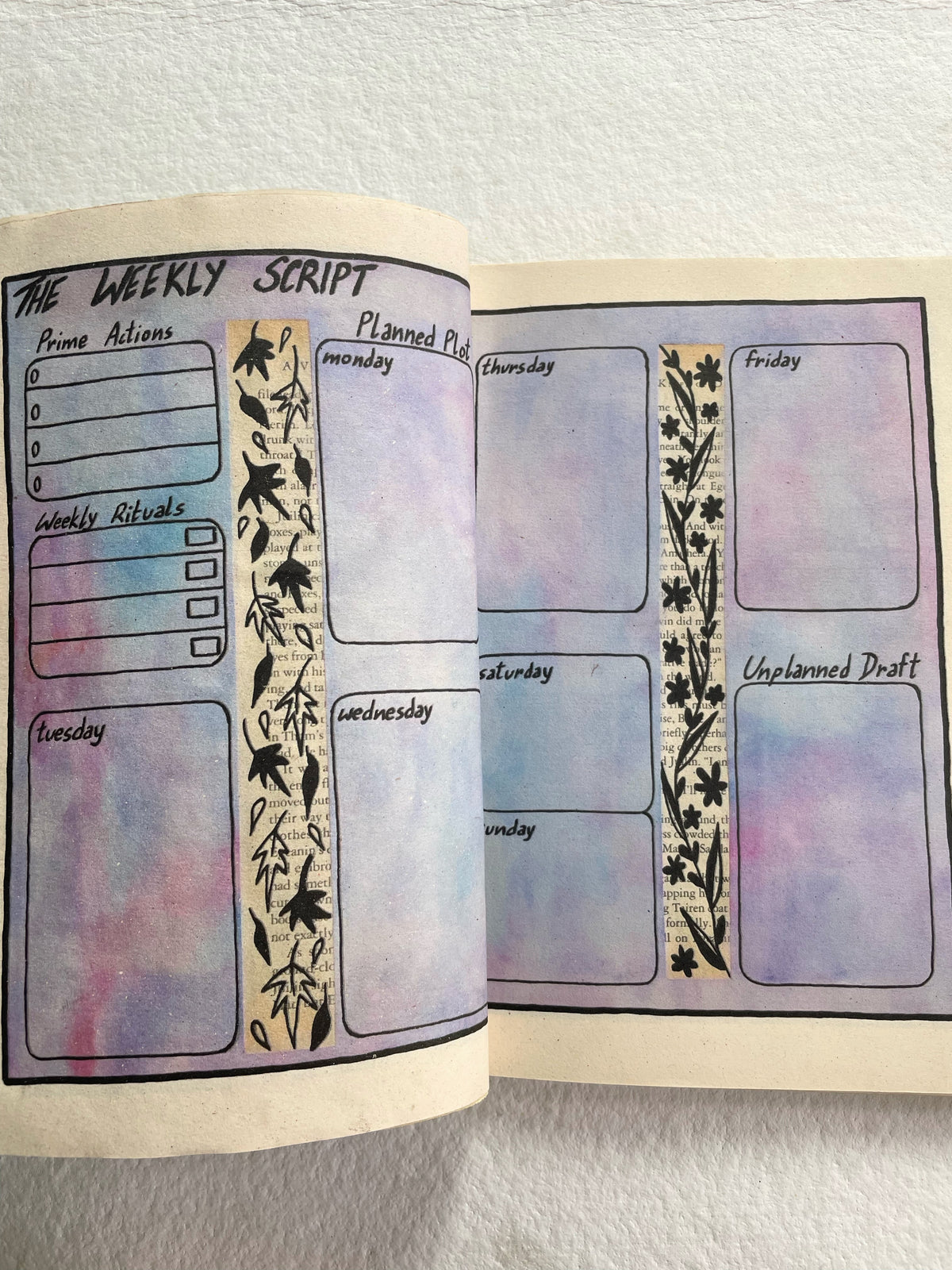 Undated Weekly Planner - Printed
