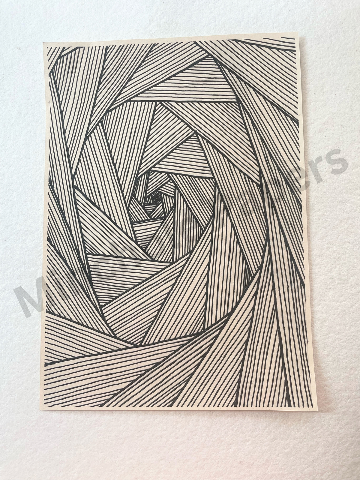 Lines and Leaves - Colouring Pages