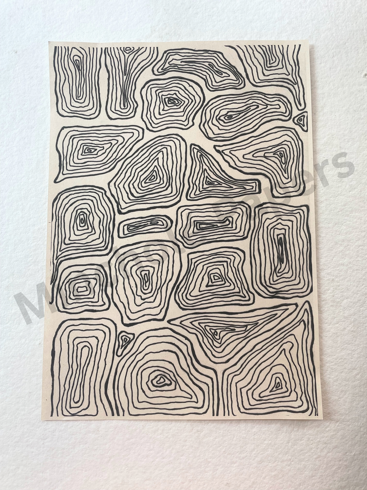 Lines and Leaves - Colouring Pages