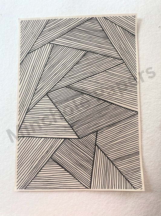 Lines and Leaves - Colouring Pages