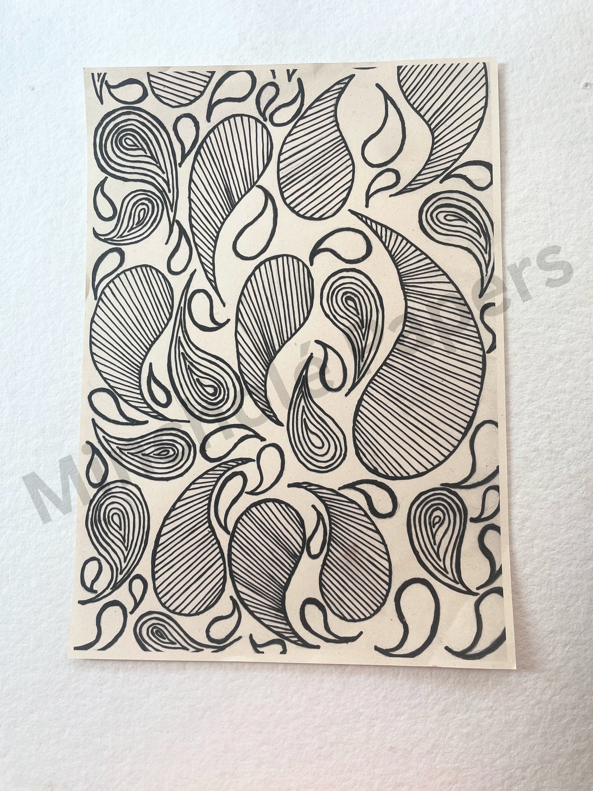 Lines and Leaves - Colouring Pages